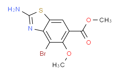 CAS No. 1155287-41-4, methyl 2-amino-4-bromo-5-methoxybenzo[d]thiazole-6-carboxylate
