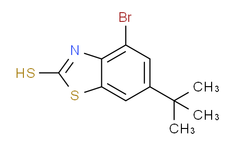 CAS No. 1199773-20-0, 4-bromo-6-(tert-butyl)benzo[d]thiazole-2-thiol