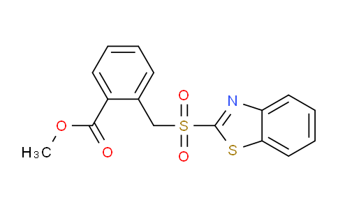 CAS No. 1213268-11-1, methyl 2-((benzo[d]thiazol-2-ylsulfonyl)methyl)benzoate