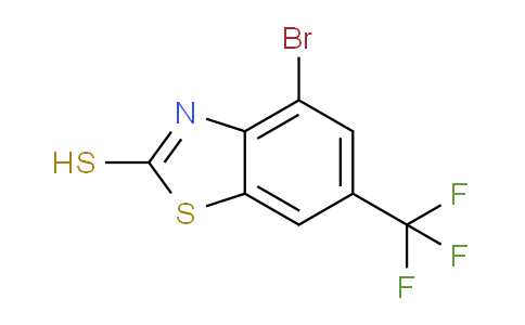 CAS No. 1215205-88-1, 4-bromo-6-(trifluoromethyl)benzo[d]thiazole-2-thiol