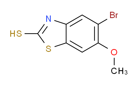 CAS No. 1215205-85-8, 5-bromo-6-methoxybenzo[d]thiazole-2-thiol