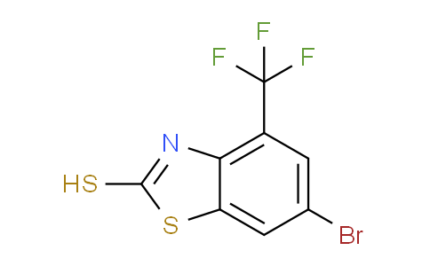 CAS No. 1215206-27-1, 6-bromo-4-(trifluoromethyl)benzo[d]thiazole-2-thiol