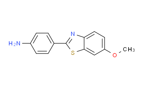 CAS No. 43036-17-5, 4-(6-methoxybenzo[d]thiazol-2-yl)aniline