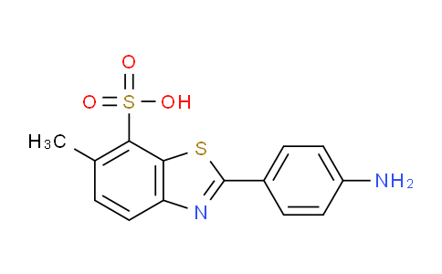 CAS No. 130-17-6, 2-(4-Aminophenyl)-6-methylbenzo[d]thiazole-7-sulfonic acid
