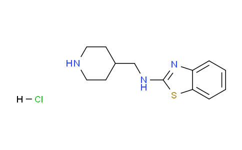 CAS No. 1185310-43-3, N-(piperidin-4-ylmethyl)benzo[d]thiazol-2-amine hydrochloride