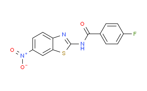 CAS No. 313275-82-0, 4-fluoro-N-(6-nitrobenzo[d]thiazol-2-yl)benzamide