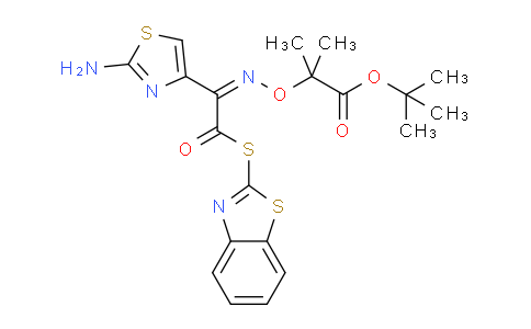CAS No. 158183-05-2, tert-butyl (Z)-2-(((1-(2-aminothiazol-4-yl)-2-(benzo[d]thiazol-2-ylthio)-2-oxoethylidene)amino)oxy)-2-methylpropanoate