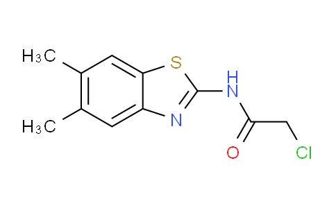 CAS No. 26447-74-5, 2-chloro-N-(5,6-dimethylbenzo[d]thiazol-2-yl)acetamide