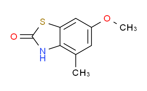 CAS No. 80689-16-3, 6-methoxy-4-methylbenzo[d]thiazol-2(3H)-one