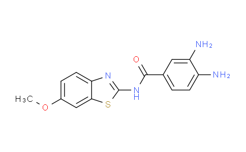 CAS No. 89791-01-5, 3,4-diamino-N-(6-methoxybenzo[d]thiazol-2-yl)benzamide