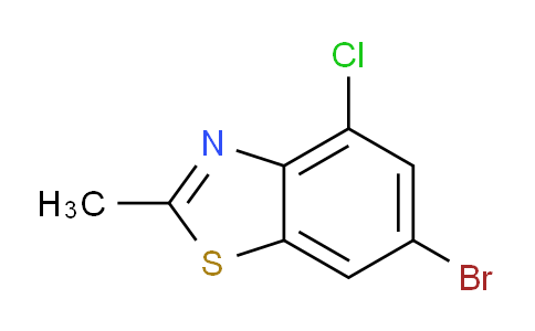 CAS No. 1427363-00-5, 6-Bromo-4-chloro-2-methylbenzo[d]thiazole