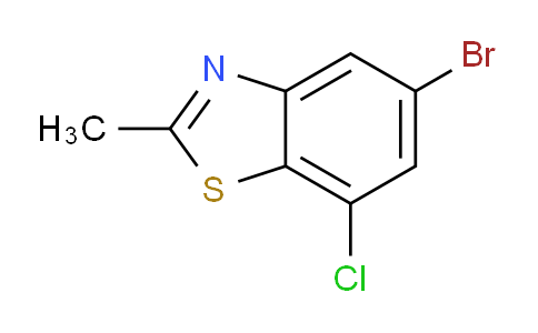 CAS No. 1427444-38-9, 5-Bromo-7-chloro-2-methylbenzo[d]thiazole