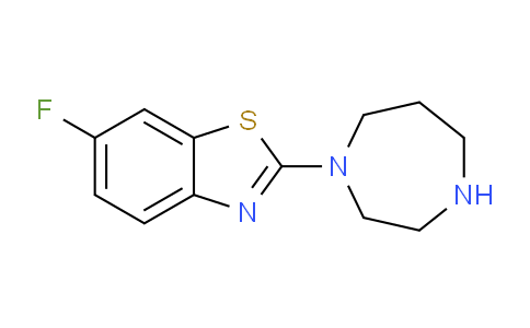 CAS No. 1310239-62-3, 2-(1,4-Diazepan-1-yl)-6-fluorobenzo[d]thiazole
