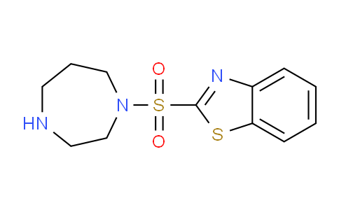 CAS No. 1411763-06-8, 2-((1,4-Diazepan-1-yl)sulfonyl)benzo[d]thiazole