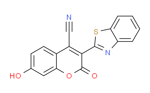 CAS No. 93079-57-3, 3-(Benzo[d]thiazol-2-yl)-7-hydroxy-2-oxo-2H-chromene-4-carbonitrile
