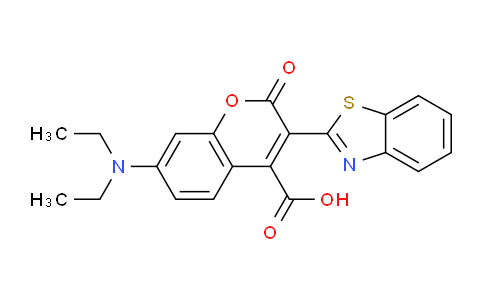 CAS No. 136997-14-3, 3-(Benzo[d]thiazol-2-yl)-7-(diethylamino)-2-oxo-2H-chromene-4-carboxylic acid