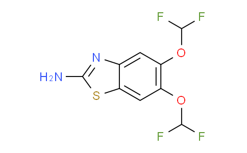 CAS No. 887268-01-1, 5,6-Bis(Difluoromethoxy)benzo[d]thiazol-2-amine
