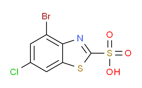 CAS No. 1226808-74-7, 4-Bromo-6-chlorobenzo[d]thiazole-2-sulfonic acid