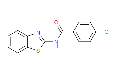 CAS No. 35353-18-5, N-(Benzo[d]thiazol-2-yl)-4-chlorobenzamide