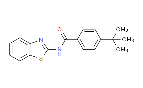 CAS No. 200726-43-8, N-(Benzo[d]thiazol-2-yl)-4-(tert-butyl)benzamide
