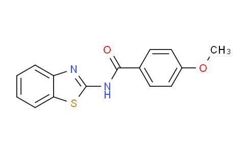 CAS No. 35353-19-6, N-(Benzo[d]thiazol-2-yl)-4-methoxybenzamide