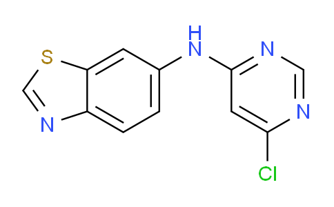 CAS No. 862462-00-8, N-(6-chloropyrimidin-4-yl)benzo[d]thiazol-6-amine