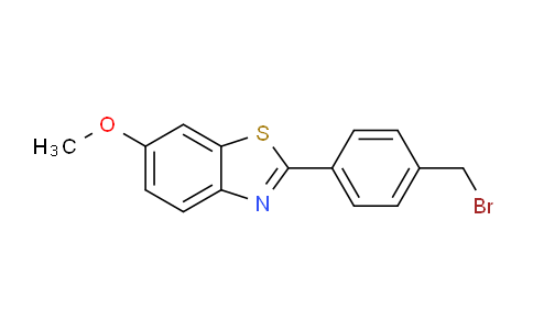 CAS No. 101078-75-5, 2-(4-(Bromomethyl)phenyl)-6-methoxybenzo[d]thiazole