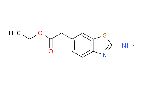 CAS No. 68195-02-8, (2-Amino-benzothiazol-6-yl)-acetic acid ethyl ester