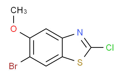 CAS No. 2168019-41-6, 6-Bromo-2-chloro-5-methoxybenzothiazole