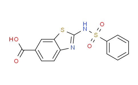 MC752304 | 929860-30-0 | 2-[(Phenylsulfonyl)amino]-1,3-benzothiazole-6-carboxylic acid