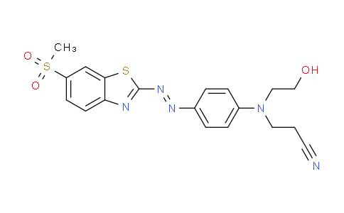 CAS No. 24170-48-7, (E)-3-((2-hydroxyethyl)(4-((6-(methylsulfonyl)benzo[d]thiazol-2-yl)diazenyl)phenyl)amino)propanenitrile