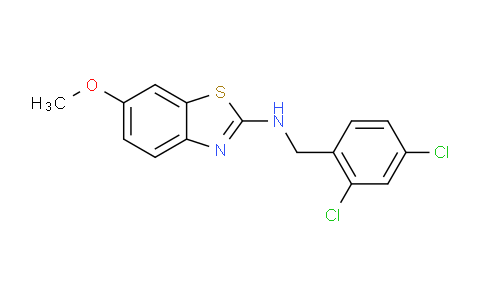 CAS No. 16763-13-6, N-(2,4-Dichlorobenzyl)-6-methoxybenzo[d]thiazol-2-amine