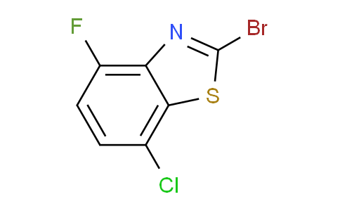 CAS No. 1251033-79-0, 2-Bromo-7-chloro-4-fluorobenzo[d]thiazole