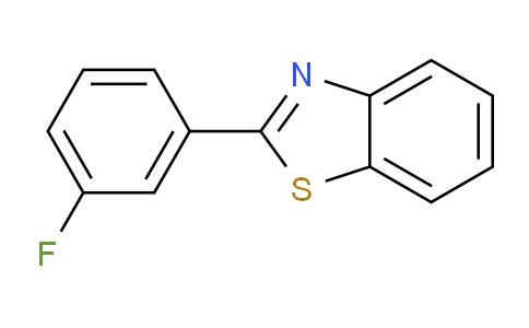 CAS No. 1629-07-8, 2-(3-Fluorophenyl)benzo[d]thiazole
