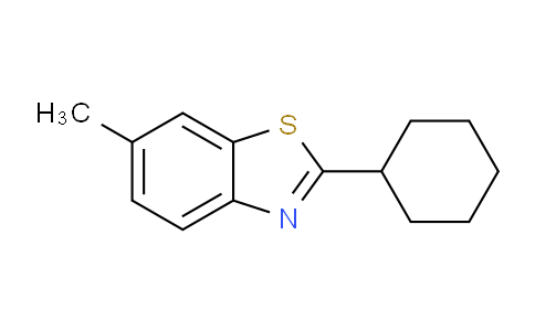 CAS No. 864263-96-7, 2-Cyclohexyl-6-methylbenzothiazole