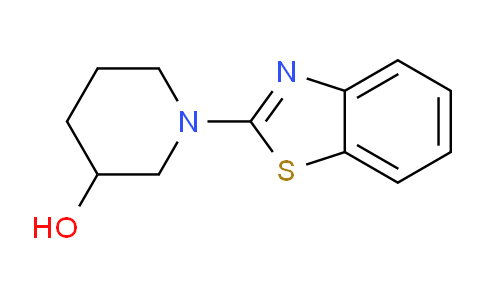 CAS No. 1065484-19-6, 1-(Benzo[d]thiazol-2-yl)piperidin-3-ol