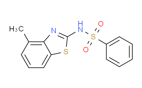 MC752327 | 127834-20-2 | N-(4-Methylbenzo[d]thiazol-2-yl)benzenesulfonamide