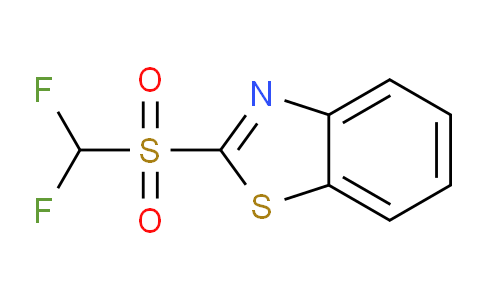 CAS No. 186204-66-0, 2-((Difluoromethyl)sulfonyl)benzo[d]thiazole, 98%