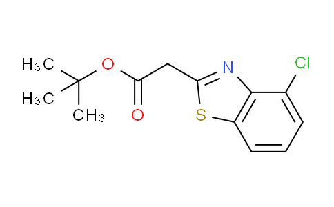 CAS No. 1446332-71-3, tert-butyl 2-(4-chloro-1,3-benzothiazol-2-yl)acetate