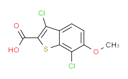 CAS No. 34576-89-1, 3,7-dichloro-6-methoxy-1-benzothiophene-2-carboxylic acid