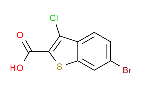 CAS No. 438613-29-7, 6-bromo-3-chloro-1-benzothiophene-2-carboxylic acid