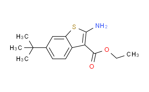 CAS No. 438228-39-8, ethyl 2-amino-6-tert-butyl-1-benzothiophene-3-carboxylate