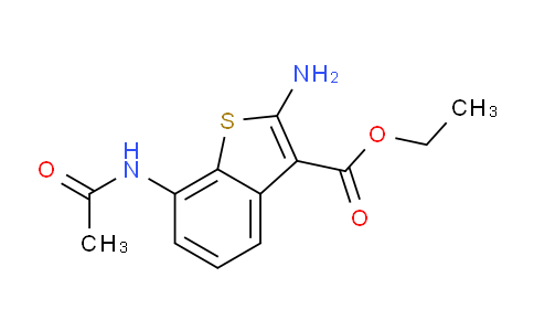 CAS No. 108940-16-5, ethyl 7-acetamido-2-aminobenzo[b]thiophene-3-carboxylate