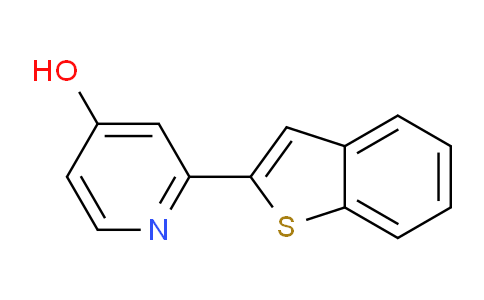 CAS No. 1261913-21-6, 2-(Benzo[b]thiophen-2-yl)pyridin-4-ol