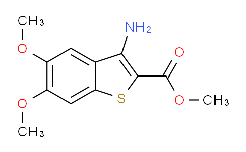 CAS No. 198204-16-9, methyl 3-amino-5,6-dimethoxybenzo[b]thiophene-2-carboxylate