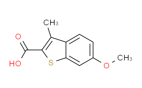 CAS No. 23045-75-2, 6-methoxy-3-methylbenzo[b]thiophene-2-carboxylic acid
