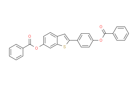 CAS No. 84449-64-9, 4-(6-(Benzoyloxy)benzo[b]thiophen-2-yl)phenyl benzoate