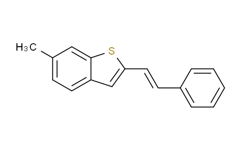 CAS No. 84258-77-5, (E)-6-methyl-2-styrylbenzo[b]thiophene