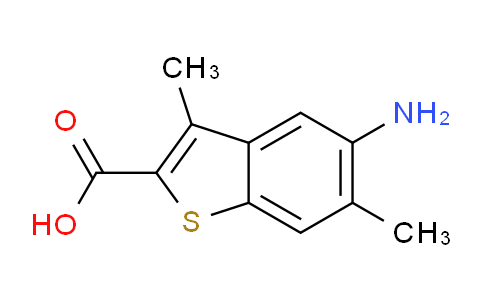 CAS No. 858820-34-5, 5-amino-3,6-dimethylbenzo[b]thiophene-2-carboxylic acid