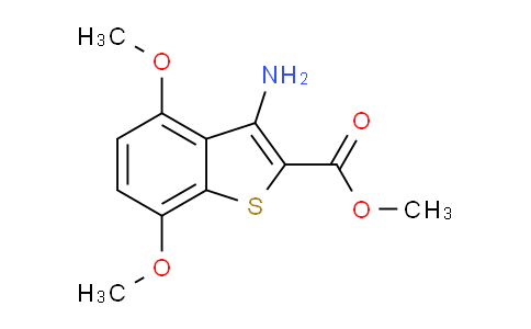 CAS No. 499207-78-2, methyl 3-amino-4,7-dimethoxybenzo[b]thiophene-2-carboxylate